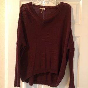 OverSized Maroon Sweater